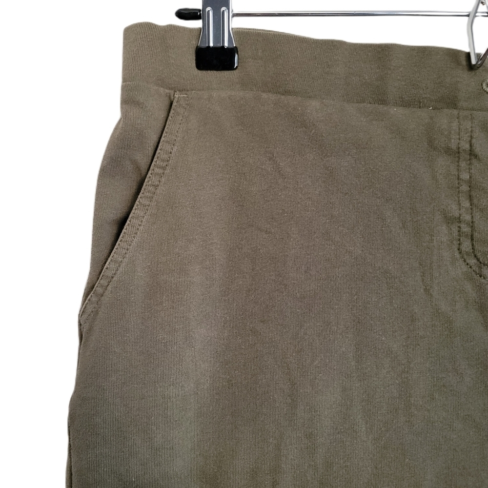 J Jill Skirt Womens S Small Olive Pull On Mini Pockets - Picture 2 of 4